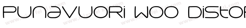 Punavuori W00 Distor字体转换